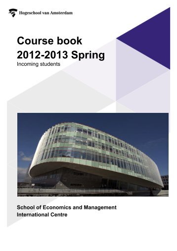 Course book - International.hva.nl - Hogeschool van Amsterdam