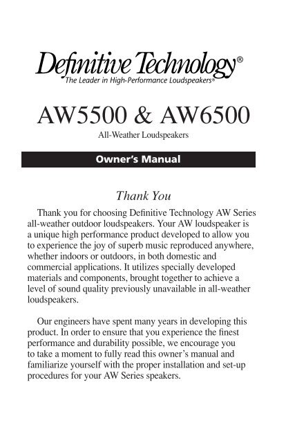 definitive technology authorized dealers
