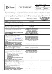 ESCO Application form doc (2)x - Eskom IDM