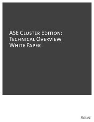 ASE Cluster Edition: Technical Overview White Paper - Sybase