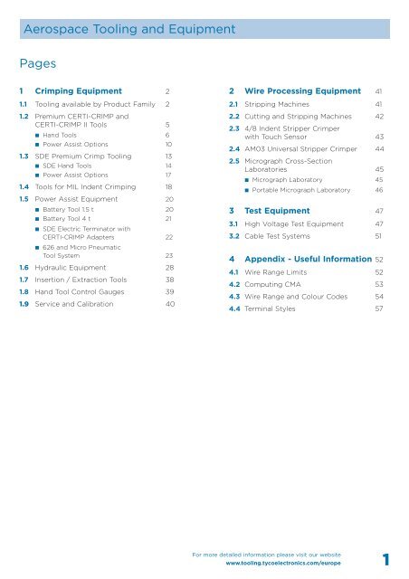 Aerospace Tooling and Equipment