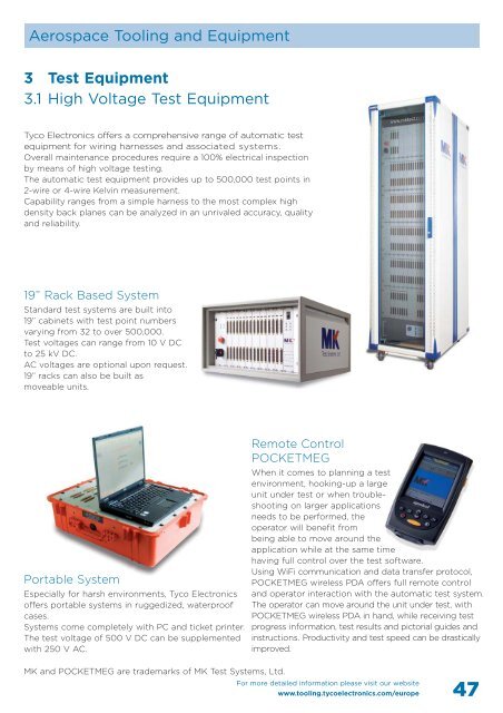 Aerospace Tooling and Equipment