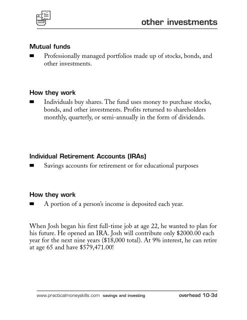 lesson ten - Practical Money Skills