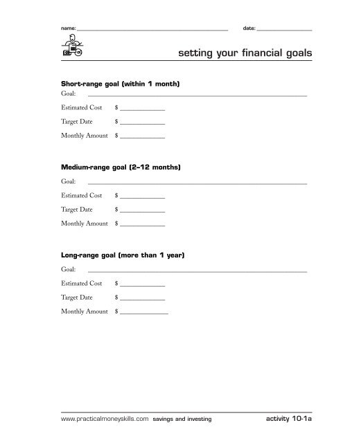 lesson ten - Practical Money Skills