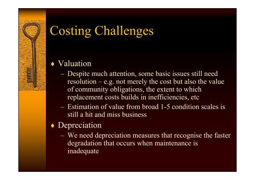 Challenges for Asset Management - Dr Penny Burns