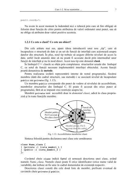 Cursul POO - Informatica aplicata si programare - Universitatea ...