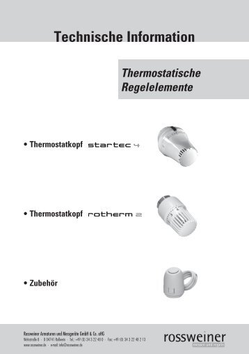 Thermostatkopf - Rossweiner