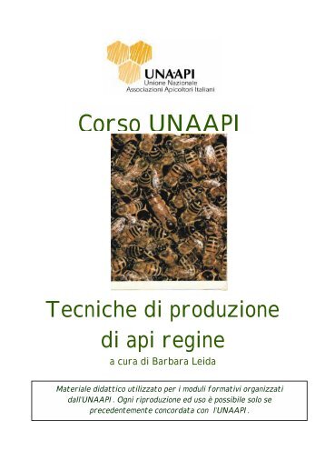 TECNICHE DI PRODUZIONE - Unaapi