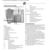 Bedienung des euroset 5020 - Telefon