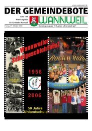 Ausstellung: 50 Jahre Uhlandschule - der Gemeinde Wannweil