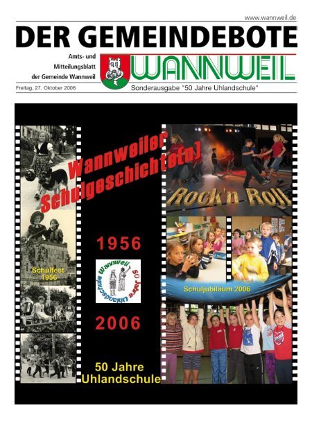 Ausstellung: 50 Jahre Uhlandschule - der Gemeinde Wannweil