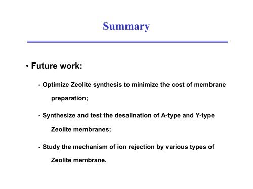 Desalination Using Zeolite Membranes - Water Resources ...