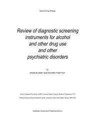 Review of Diagnostic Screening Instruments for Alcohol and other ...