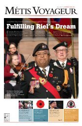 Fulfilling Riel's Dream - Metis Nation of Ontario