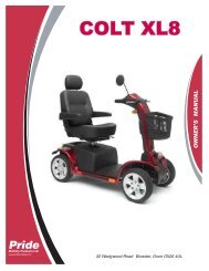 Download the Pride Colt XL8 owners manual - Value Mobility Scooters