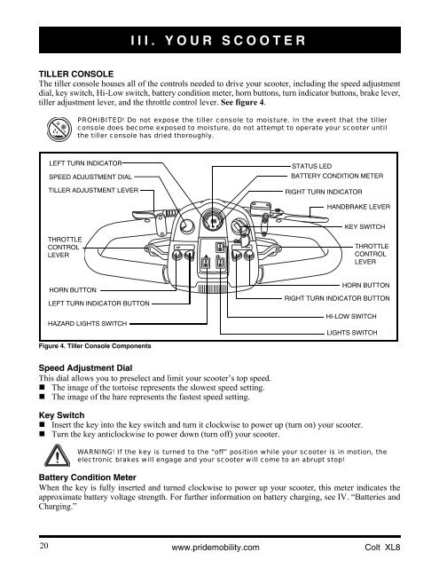 Download the Pride Colt XL8 owners manual - Value Mobility Scooters