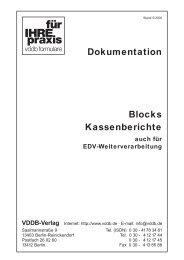 Dokumentation Blocks Kassenberichte