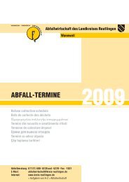 ABFALL-TERMINE - der Gemeinde Wannweil