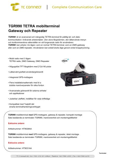 Produktkatalog RAKEL - TC Connect