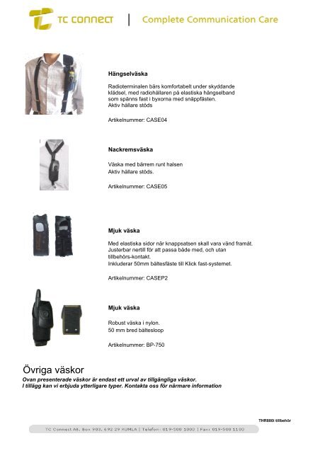 Produktkatalog RAKEL - TC Connect