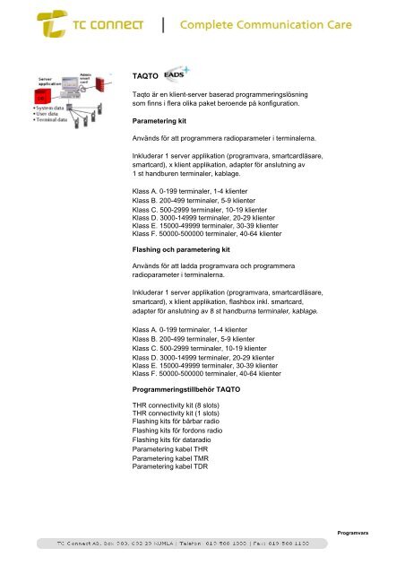 Produktkatalog RAKEL - TC Connect