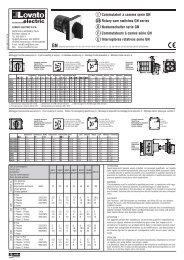 Commutatori a camme serie GN - LOVATO Electric SpA