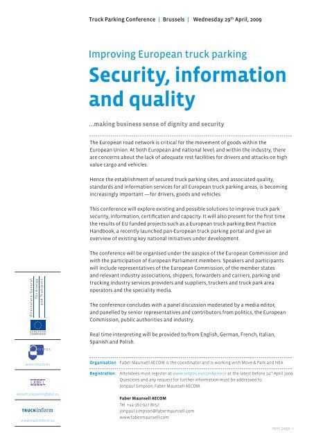 Security, information and quality - SETPOS