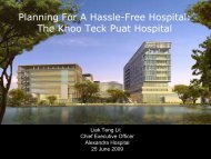 A Class Apart : Patient-Centred Design & The Khoo Teck Puat Hospital