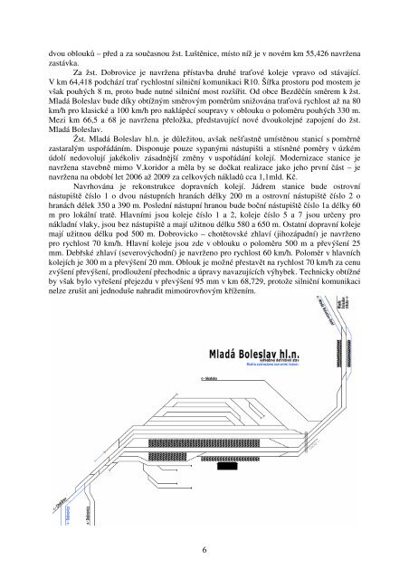železniční uzel mladá boleslav ve vztahu k 5 ... - Fakulta dopravní