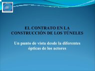 el contrato en la construcciÃ³n de los tÃºneles - ITS Chile