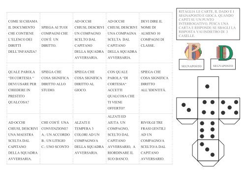 Gioco Dei Diritti Dell Infanzia La Teca Didattica