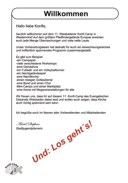 zum 11. Wiesbadener Konfi-Camp - Evangelisches ...