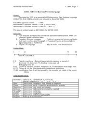 Mainframe Refresher Part-1 Cobol-Page: 1 - Cifo