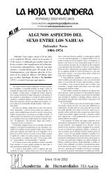 Algunos aspectos del sexo entre los nahuas - La Hoja Volandera