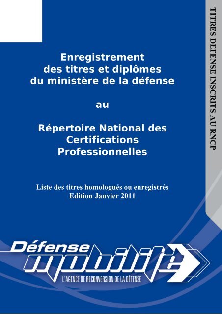 Enregistrement des titres et diplômes du ministère de la ... - Inffolor