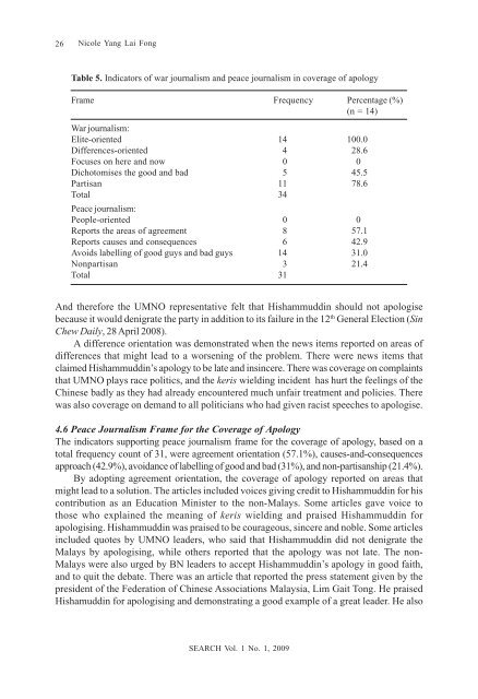 Framing Analysis of a Conflict: War/Peace Journalism - Nicole Yang ...