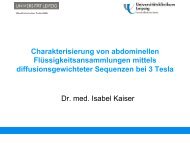 Pus oder was? â MRT mit Diffusion!/ Kaiser et al.*, Leipzig - Dank