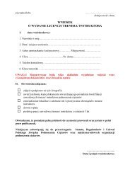 wniosek o wydanie licencji trenera/ instruktora - PrawoSportowe