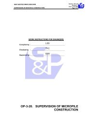 Checklist for Supervision of Micropile Construction - Gnpgeo.com.my