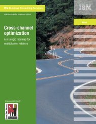 Cross-channel optimization IBM Business Consulting Services