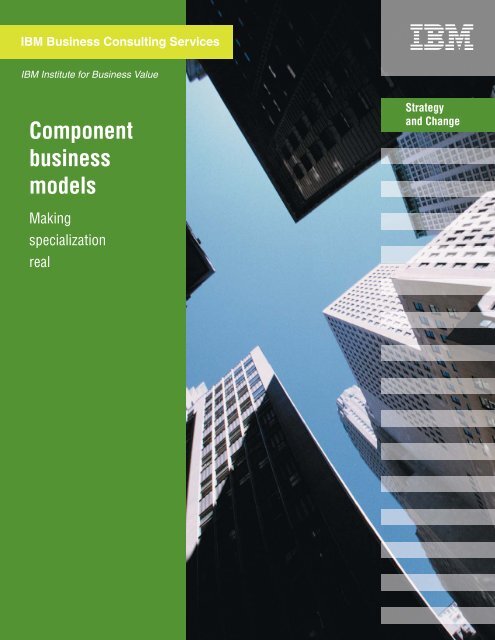 Component business models - IBM