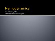 Hemodynamics - Abbott Northwestern Hospital Internal Medicine ...