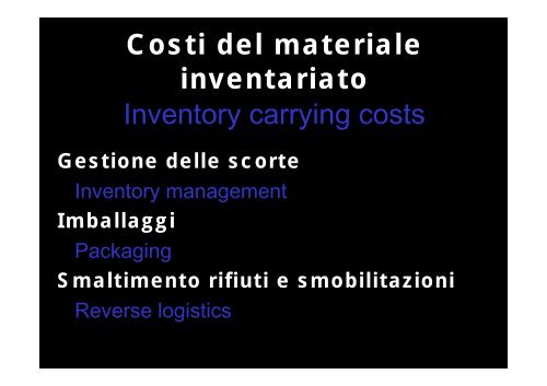 La logistica nella pianificazione e p gestione dell'emergenza - CTL