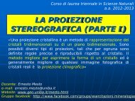 la proiezione stereografica (parte i)