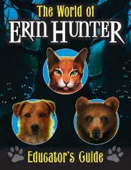 World of Erin Hunter Teacher's Guide - HarperCollins Children's Books