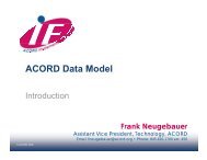 ACORD Data Model