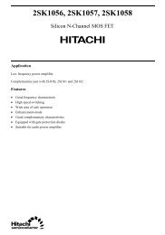 Hitachi 2SK1056, 2SK1057, 2SK1058 Datasheet - DIY Audio Projects