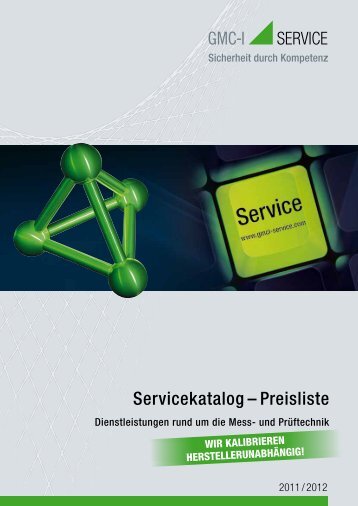 Servicekatalog – Preisliste - gmci-service.com