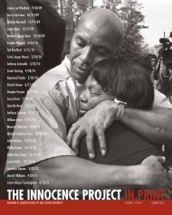 The Innocence Project in Print - Summer 2011 (PDF)
