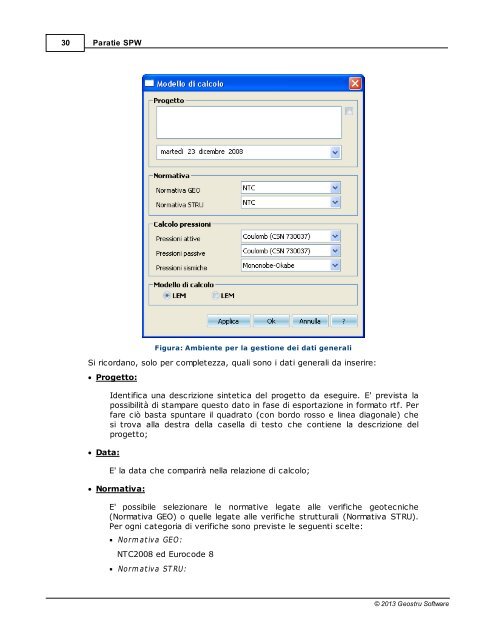 Manuale utente SPW - GeoStru Software